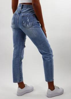 Dance & Marvel Bottoms Kiss And Tell Boyfriend Jeans ★ Medium Wash Denim