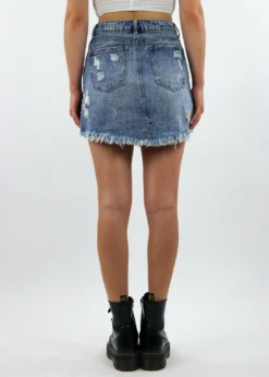 Dance & Marvel Bottoms Hard To Forget Skirt ★ Medium Wash Denim