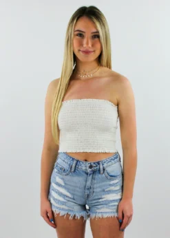 HYFVE Tops Blinding Lights Tube Top ★ White