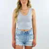 HYFVE Tops Kiss You Tank ★ Heather Grey 1 HYFVE Tops Kiss You Tank ★ Heather Grey