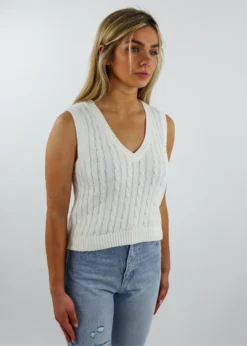 HYFVE Good Vibrations Sweater Vest ★ White Sale