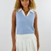 HYFVE Tops Good Vibrations Sweater Vest ★ Baby Blue