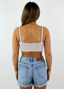 Rock N Rags Newness Memories Crochet Tank ★ Lavender