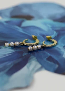 Rock N Rags Ophelia Pearl Dangle Earrings ★ Gold Shop By Brand