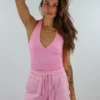 Stevenella Tops Don't Go Yet Halter Top ★ Pink