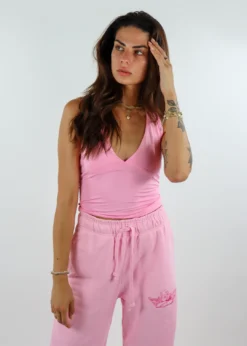 Stevenella Tops Don't Go Yet Halter Top ★ Pink 10 Stevenella Tops Don't Go Yet Halter Top ★ Pink
