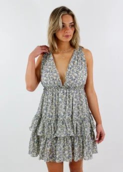 Storia Easy On Me Dress ★ Blue & Green Floral