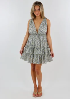 Storia Easy On Me Dress ★ Blue & Green Floral