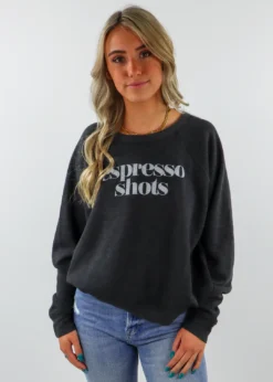 Project Social T Tops Reversible Shots Crewneck ★ Charcoal Grey