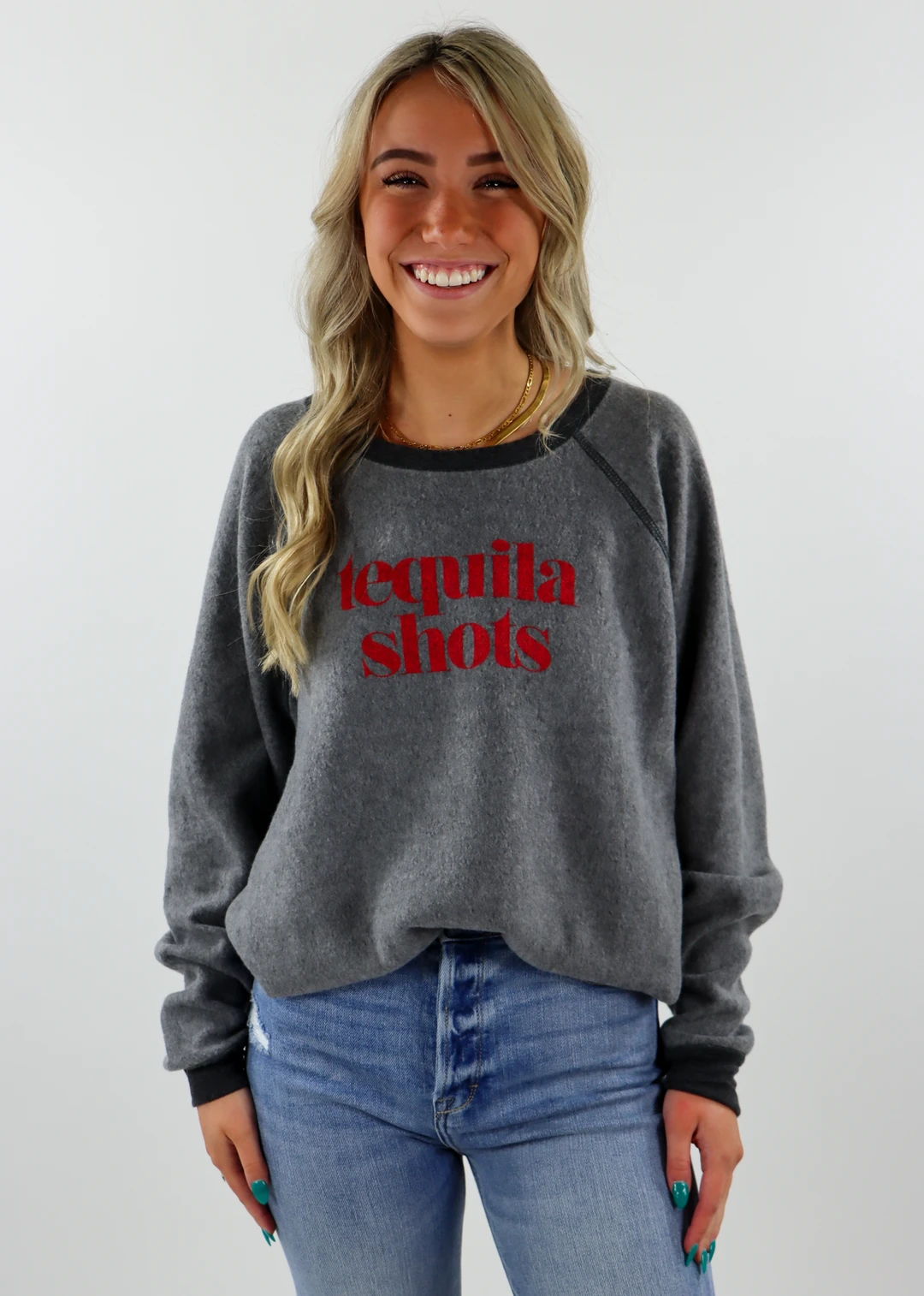 Project Social T Tops Reversible Shots Crewneck ★ Charcoal Grey 4 Project Social T Tops Reversible Shots Crewneck ★ Charcoal Grey