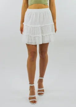 HYFVE Love Is Alive Skirt ★ White Bottoms