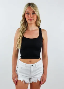 NIKIBIKI Get Wavey Top ★ Black Seamless Tops