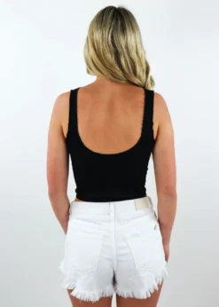 NIKIBIKI Get Wavey Top ★ Black Seamless Tops