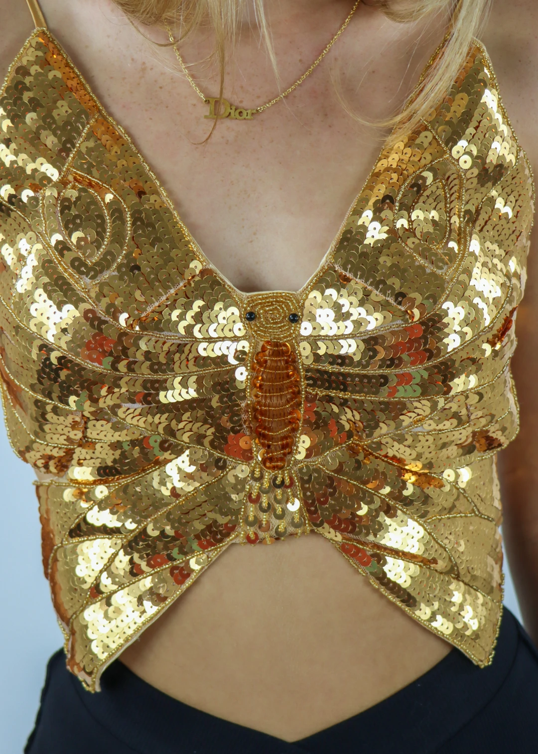 Western Fashion Give You Butterflies Top ★ Gold Bottoms 6 Western Fashion Give You Butterflies Top ★ Gold Bottoms