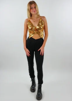 Western Fashion Give You Butterflies Top ★ Gold Bottoms 13 Western Fashion Give You Butterflies Top ★ Gold Bottoms
