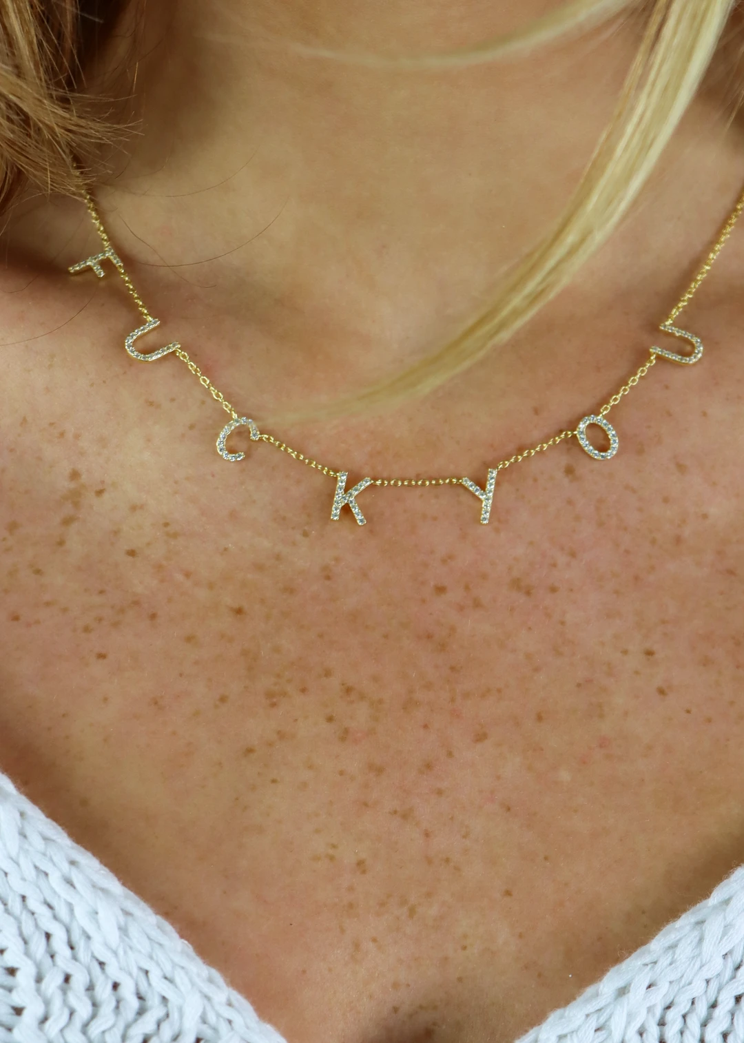 West Angel F You V2 Necklace ★ Gold 3 West Angel F You V2 Necklace ★ Gold