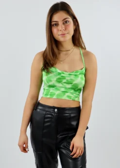 Stevenella Sale Totally Groovy Tank ★ Green Tie Dye