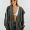 Hem & Thread Fuzzy Jacket ★ Grey Best Sellers