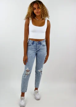 Hidden Jeans Night Changes Boyfriend Jeans ★ Acid Wash Bottoms