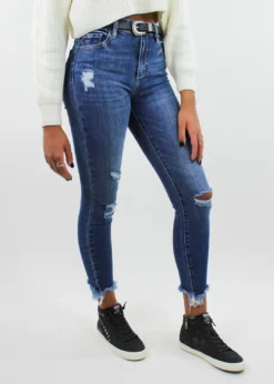 Hidden Jeans Bottoms American Girl Skinny Jean ★ Dark Wash Denim