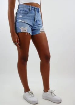 Hidden Jeans Bottoms All I Want Jean Shorts ★ Medium Wash