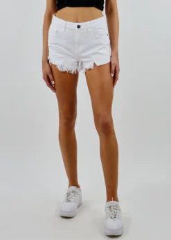 Hidden Jeans Newness Masterpiece Jean Shorts ★ White