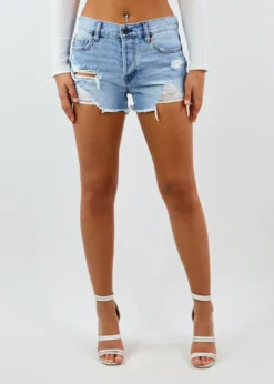 Hidden Jeans Newness Moment 4 Life Shorts ★ Light Wash