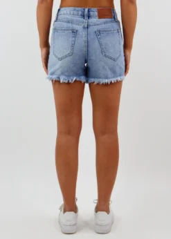 Rock N Rags Not Thinkin’ Bout You Shorts ★ Light Wash Newness
