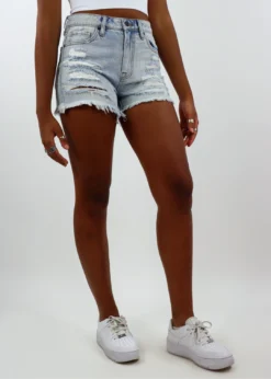 Hidden Jeans Bottoms Like A Rolling Stone Shorts ★ Light Wash Denim