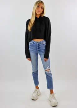 HYFVE Back Home Cropped Sweatshirt ★ Black