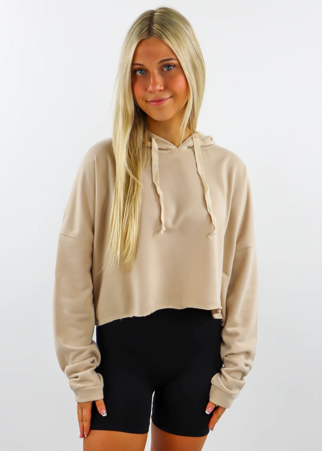 HYFVE Back Home Cropped Sweatshirt ★ Tan Tops 3 HYFVE Back Home Cropped Sweatshirt ★ Tan Tops