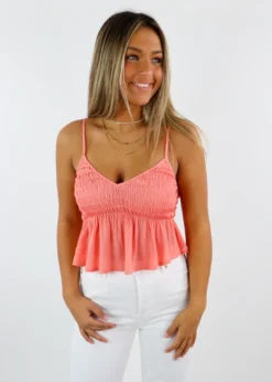 HYFVE Newness Favorite Song Tank ★ Coral