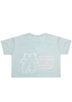 Boys Lie Hopeless Romantic Cropped Baby Tee ★ Baby Blue