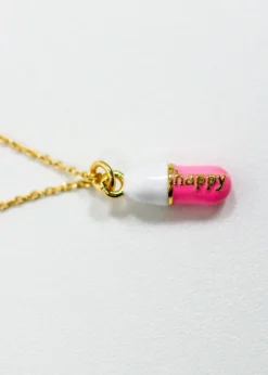 Luxe Group Happy Pill Necklace ★ Pink