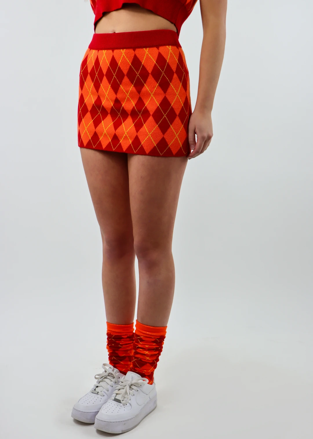 Nii HAi Bottoms Harajuku Girl Skirt ★ Red And Orange 5 Nii HAi Bottoms Harajuku Girl Skirt ★ Red And Orange