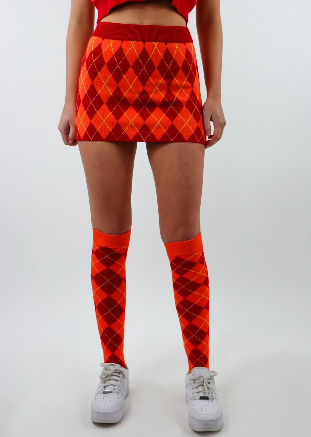 Nii HAi Bottoms Harajuku Girl Skirt ★ Red And Orange 4 Nii HAi Bottoms Harajuku Girl Skirt ★ Red And Orange