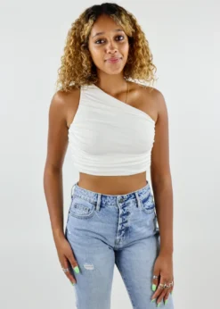 Stevenella Tops Heads Will Roll Top ★ White 9 Stevenella Tops Heads Will Roll Top ★ White