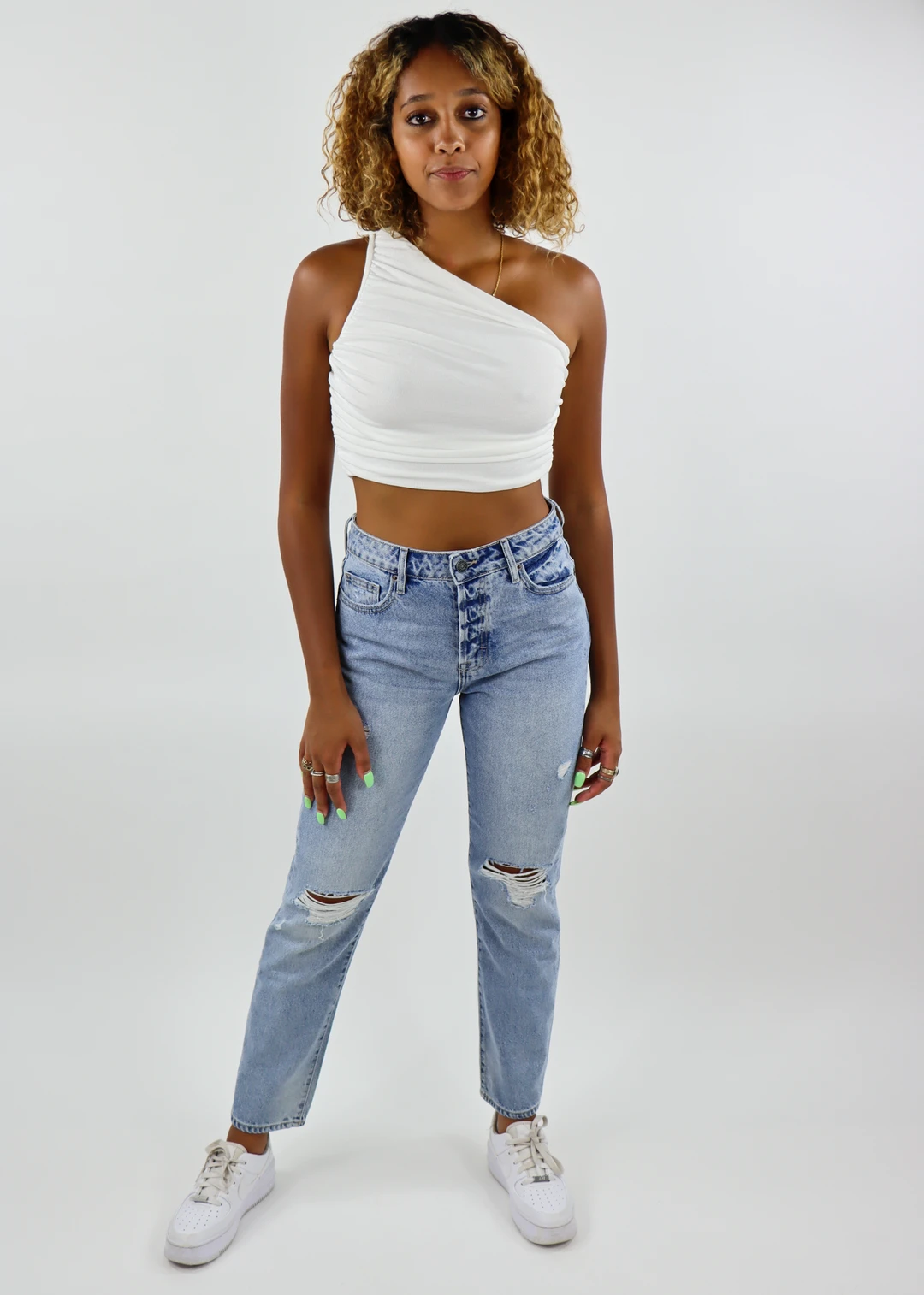 Stevenella Tops Heads Will Roll Top ★ White 7 Stevenella Tops Heads Will Roll Top ★ White