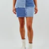Rock N Rags Bottoms Love On Top Skirt ★ Blue Denim Color Block 2 Rock N Rags Bottoms Love On Top Skirt ★ Blue Denim Color Block