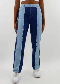 Blue Blush Good Feelings Jeans ★ Color Block Denim Newness