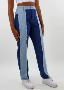 Blue Blush Good Feelings Jeans ★ Color Block Denim Newness