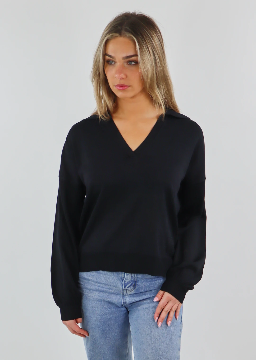 Blue Blush Tops Some Nights Long Sleeve Top ★ Black 3 Blue Blush Tops Some Nights Long Sleeve Top ★ Black
