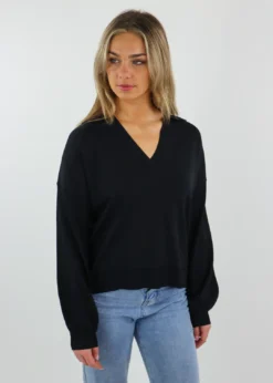 Blue Blush Tops Some Nights Long Sleeve Top ★ Black