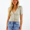 Emory Park You Can Sit With Us Short Sleeve Top ★ Oatmeal