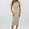 Emory Park Got It On Me Midi Dress ★ Taupe Newness