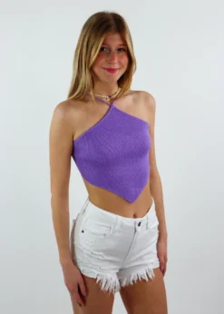 Emory Park Get You Halter Top ★ Purple Newness