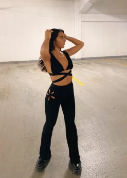 Pepper Mayo Tops Burning Up Halter Top ★ Black 17 Pepper Mayo Tops Burning Up Halter Top ★ Black