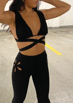 Pepper Mayo Tops Burning Up Halter Top ★ Black 16 Pepper Mayo Tops Burning Up Halter Top ★ Black