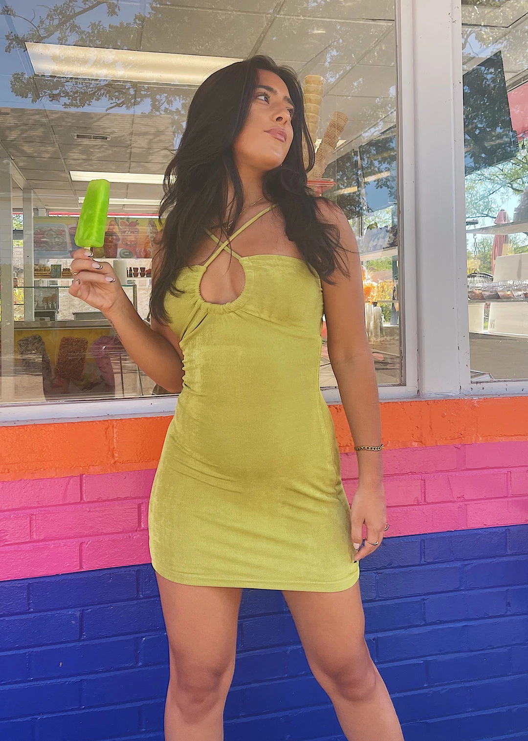 Pepper Mayo Dresses Beautiful Stranger Halter Dress ★ Lime 6 Pepper Mayo Dresses Beautiful Stranger Halter Dress ★ Lime