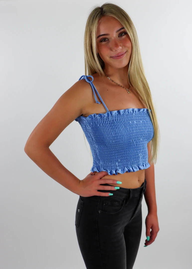 Vintage Shop Tie Me Down Tank V2 ★ Blue Sale 4 Vintage Shop Tie Me Down Tank V2 ★ Blue Sale